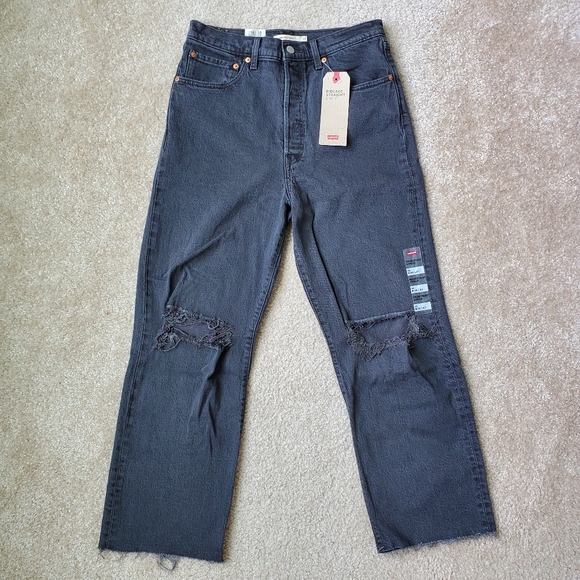 Levi's Ribcage Straight High Rise Jeans Size 30 - Picture 9 of 9